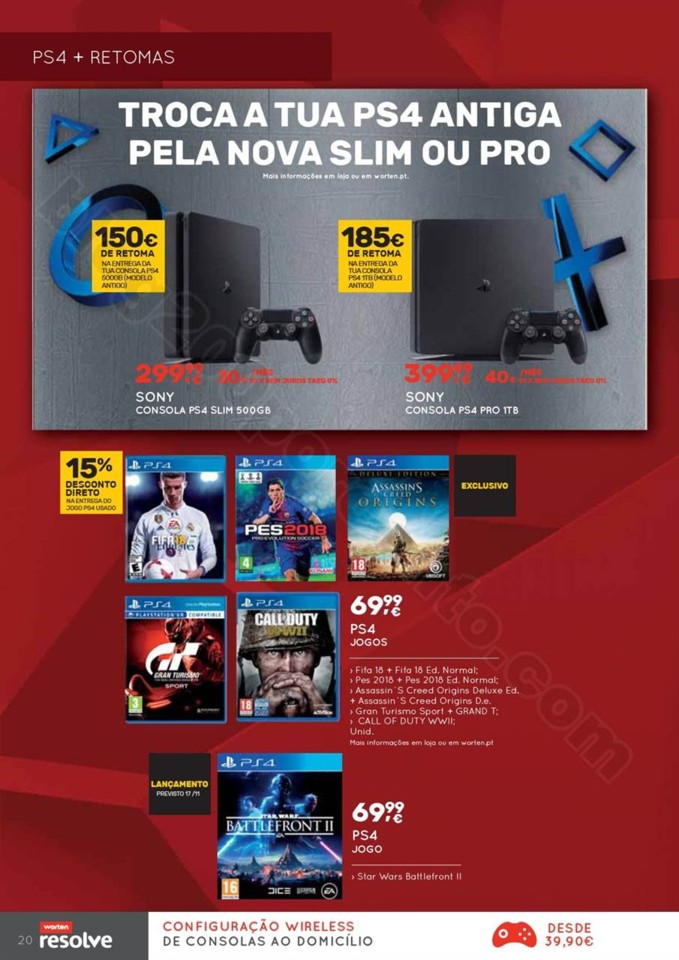 Novo Folheto WORTEN Gamer promoções até 22 nove