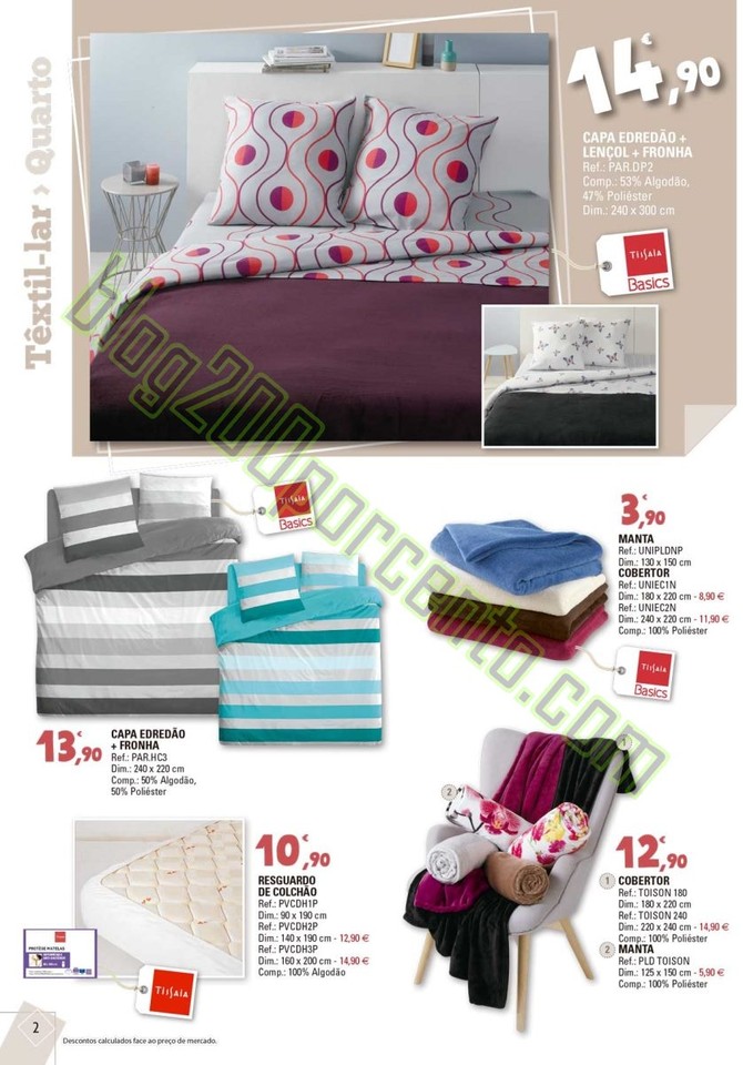 Antevisão Folheto E-LECLERC Têxtil Lar de 29 dez