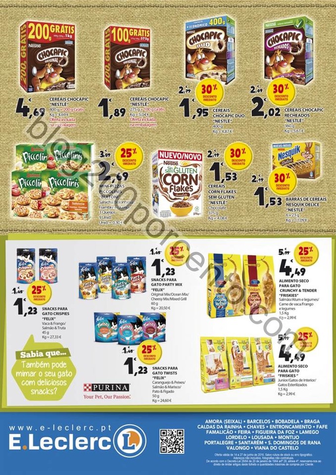 Novo Folheto Extra E-LECLERC promoções até 27 j