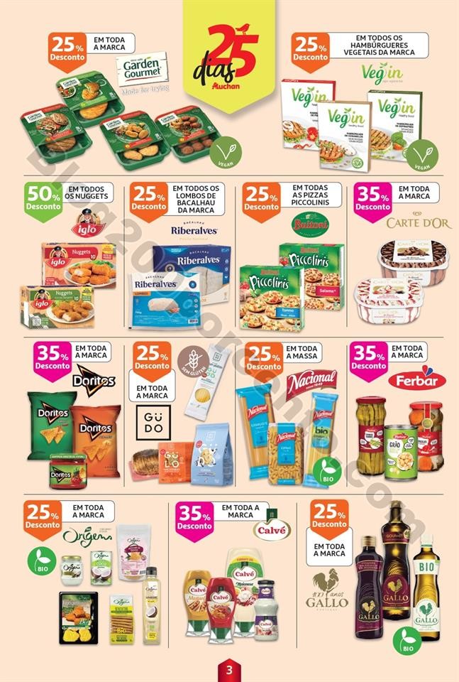 Antevisão Folheto AUCHAN 25 dias - promoções de