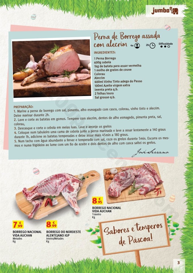 Antevisão Folheto JUMBO Catálogo Páscoa promoç