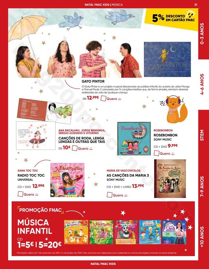 Antevisão Folheto Natal FNAC Kids promoções at