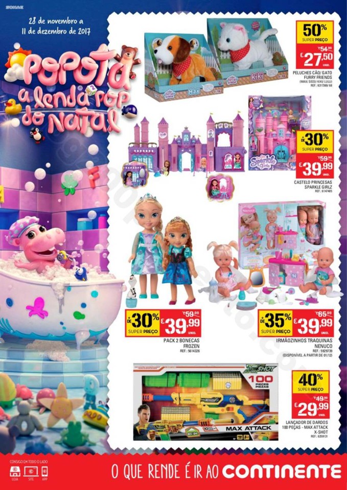 Antevisão Folheto CONTINENTE extra brinquedos Nat