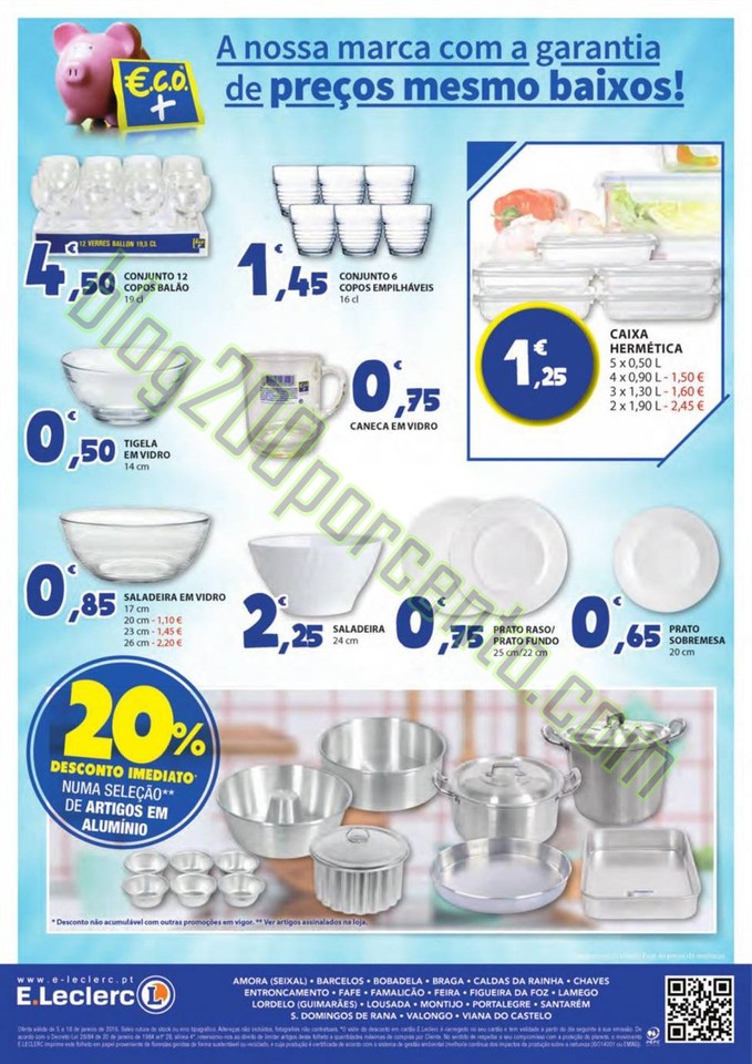 Antevisão Folheto E-LECLERC Extra de 5 a 18 janei