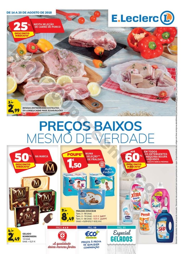 Antevisão Folheto E-LECLERC Promoções de 14 a 2