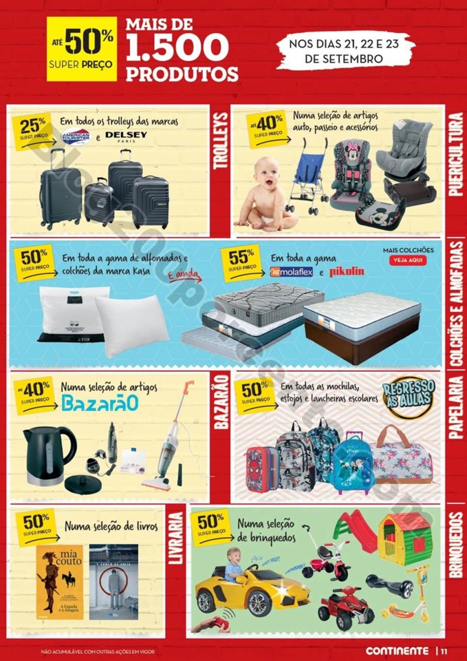 Antevisão Folheto CONTINENTE Red weekend 21 a 23 