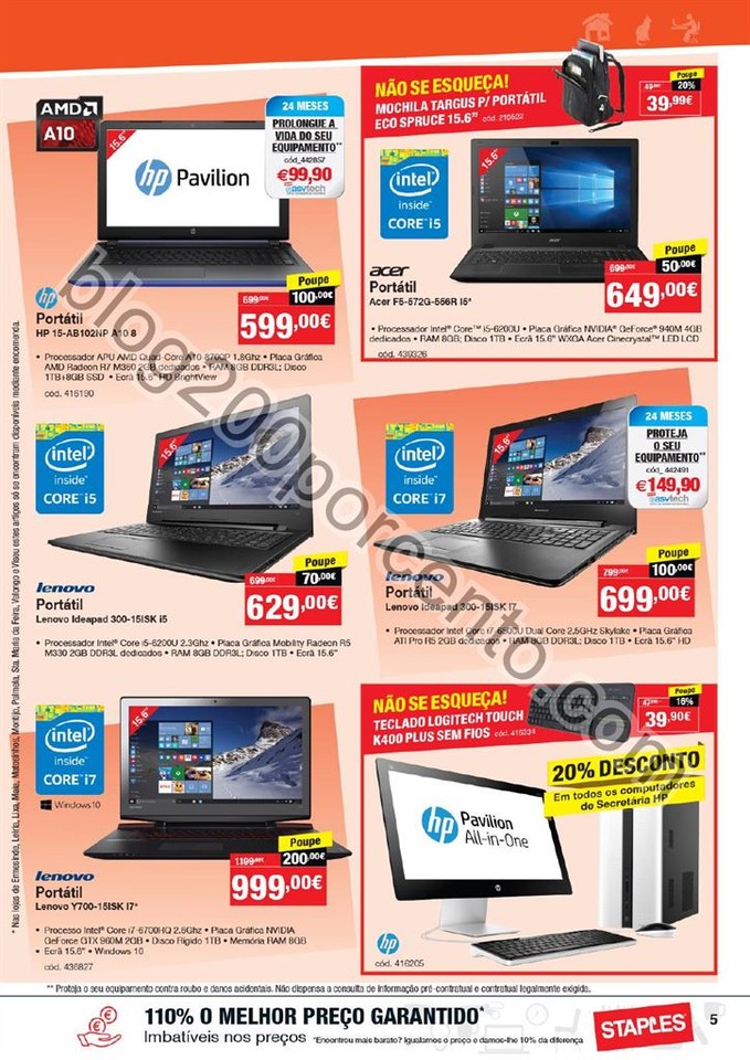 Antevisão Folheto STAPLES Promoções de 2 a 14 j