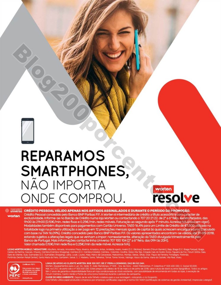 Antevisão Folheto WORTEN Mobile mundial promoçõ