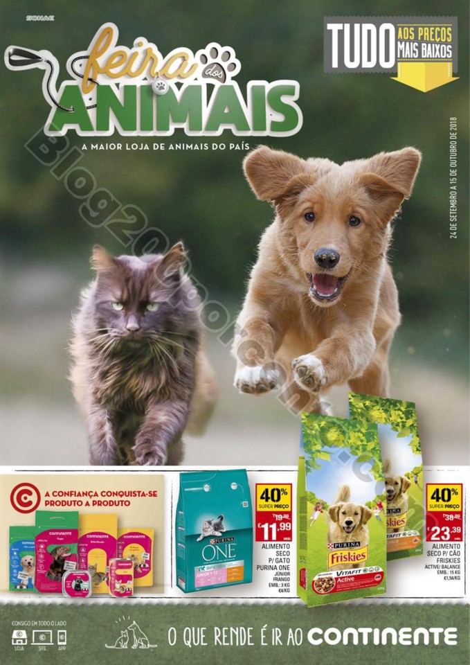 Antevisão Folheto CONTINENTE Feira animal promoç