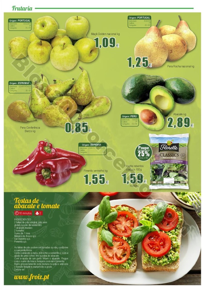 Antevisão Folheto FROIZ Promoções de 11 a 24 ou