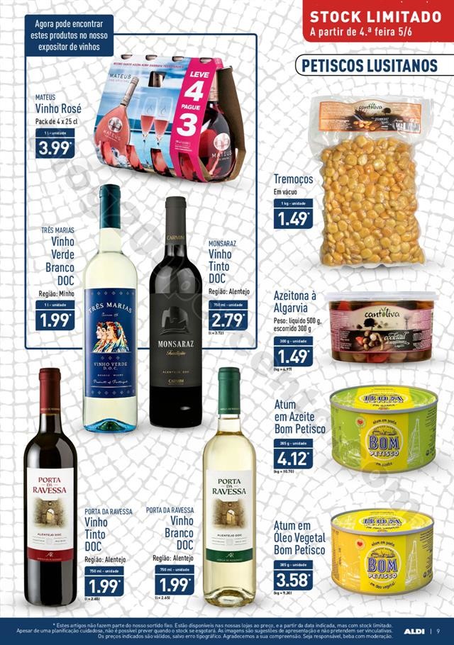 Antevisão Folheto ALDI Promoções a partir de 5 
