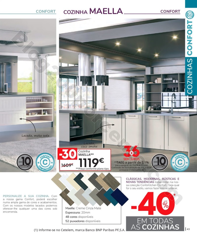 Antevisão Folheto CONFORAMA Cozinhas promoções 