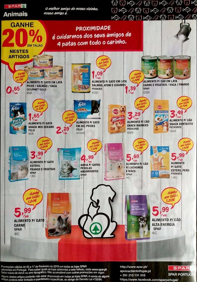 antevisao folheto spar 5 a 17 fevereiro dia namora