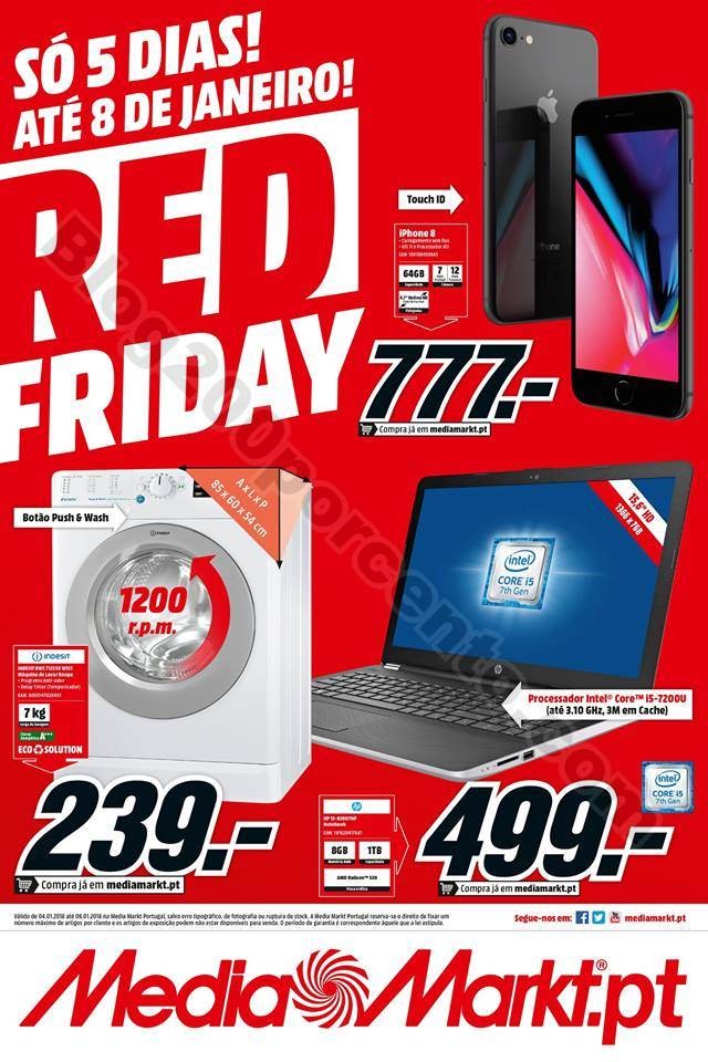 Antevisão Folheto MEDIA MARKT Red Friday promoç