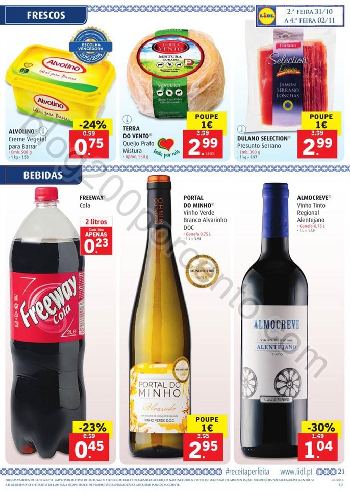 Antevisão Folheto LIDL Promoções de 27 outubro 