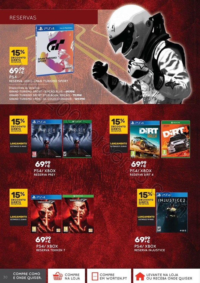 Novo Folheto WORTEN Extra Gamer promoções até 3