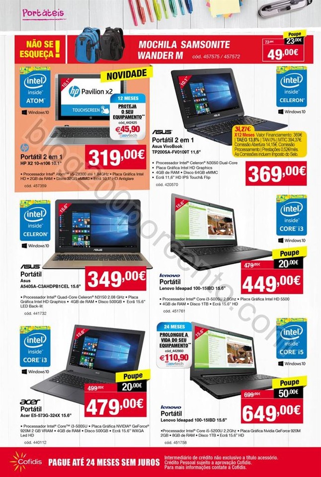 Antevisão Folheto STAPLES Regresso às aulas de 1