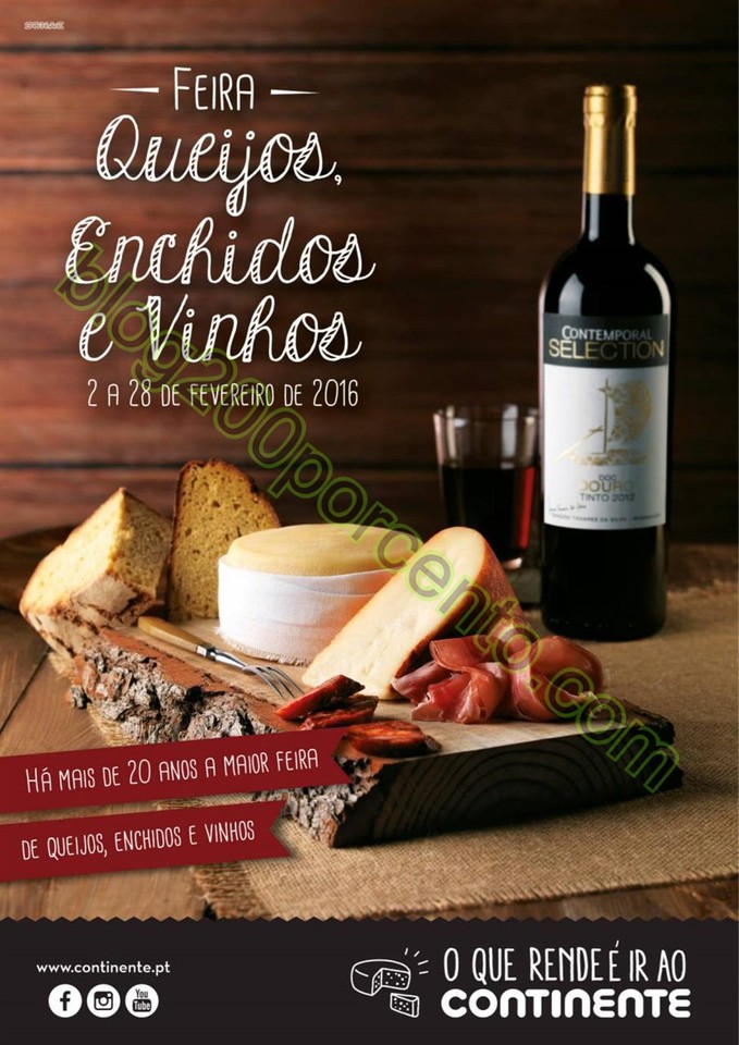 Antevisão Folheto CONTINENTE Feira queijos, enchi