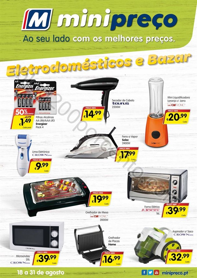 Antevisão Folheto MINIPREÇO Bazar promoções de