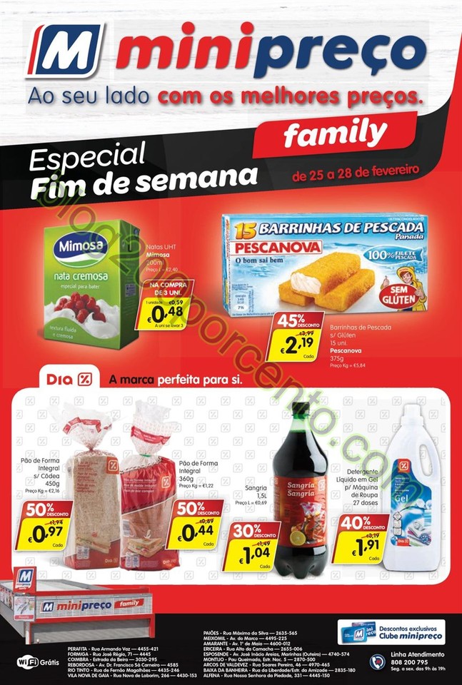 Antevisão Folheto MINIPREÇO Family de 25 feverei