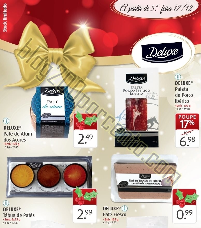 Antevisão Folheto LIDL Natal Deluxe promoções a