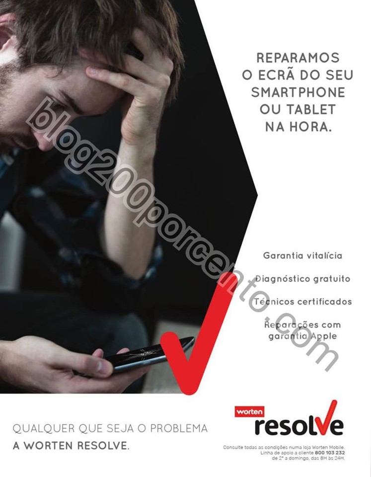 Antevisão Folheto WORTEN Mobile promoções de 7 