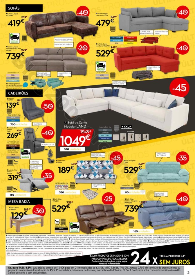 Antevisão Folheto CONFORAMA Promoções de 25 abr