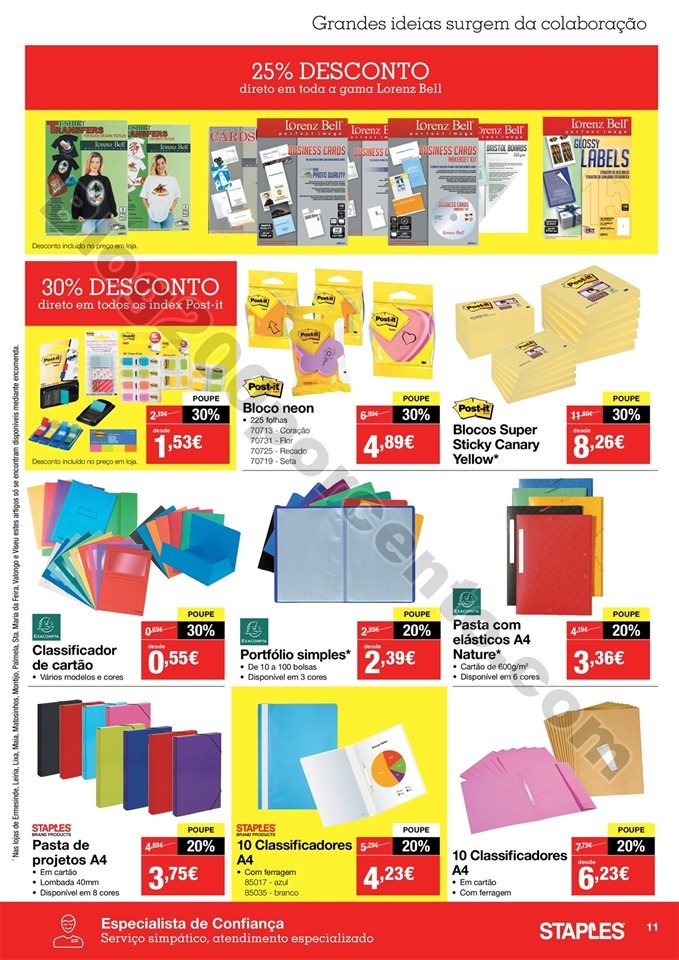 Antevisão Folheto STAPLES Promoções de 30 a 14 
