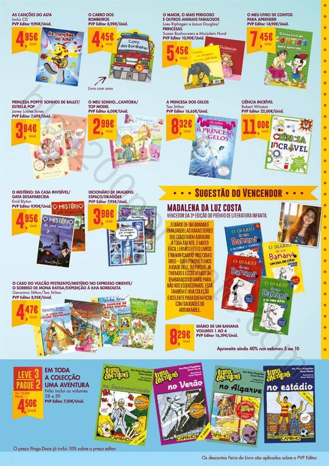 Antevisão Folheto PINGO DOCE Feira do Livro Promo
