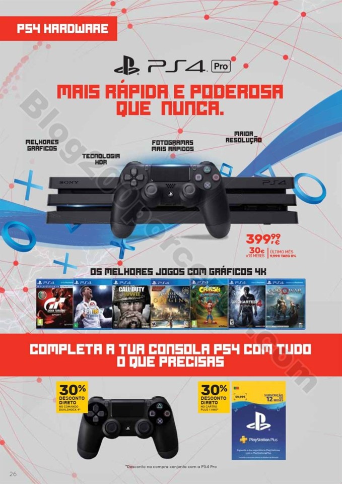 Antevisão Folheto WORTEN Gaming promoções de 26
