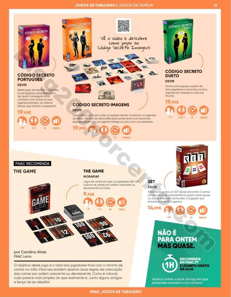 Antevisão Folheto FNAC Especial jogos tabuleiro p