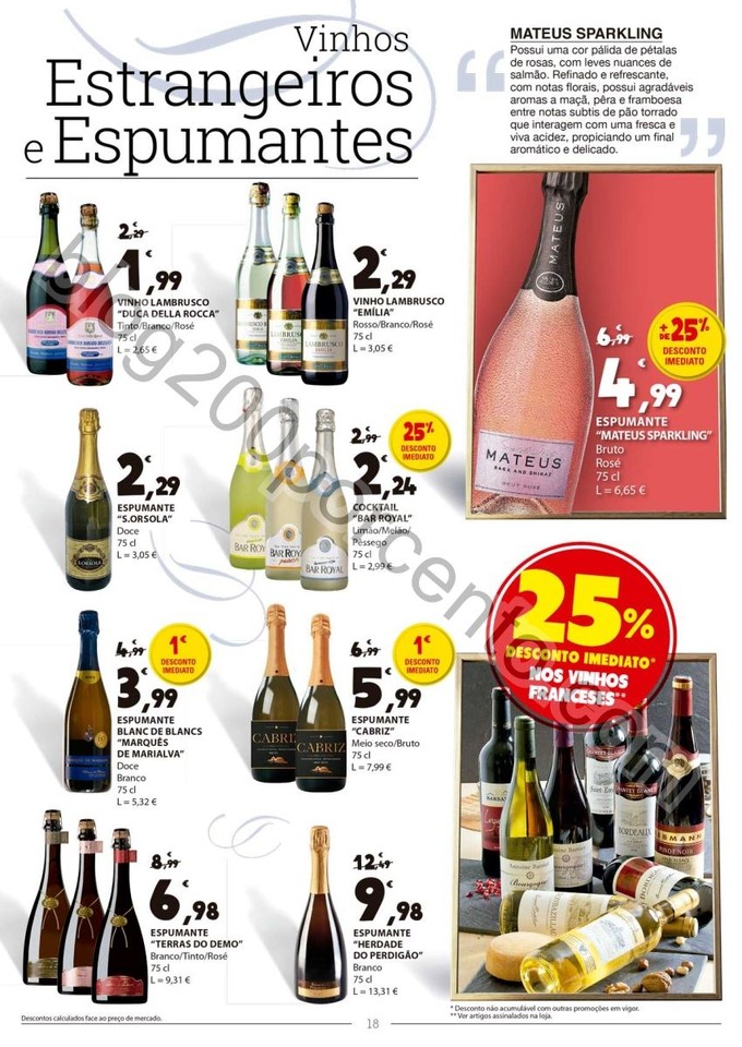 Antevisão Folheto E-LECLERC Vinhos promoções de