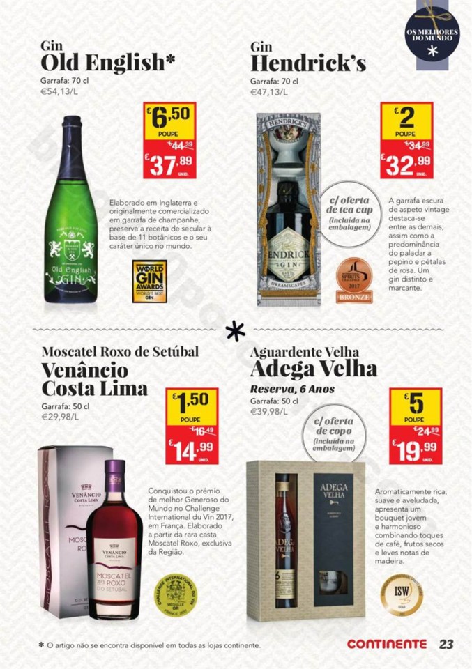 Antevisão Folheto CONTINENTE Bebidas Natal promo