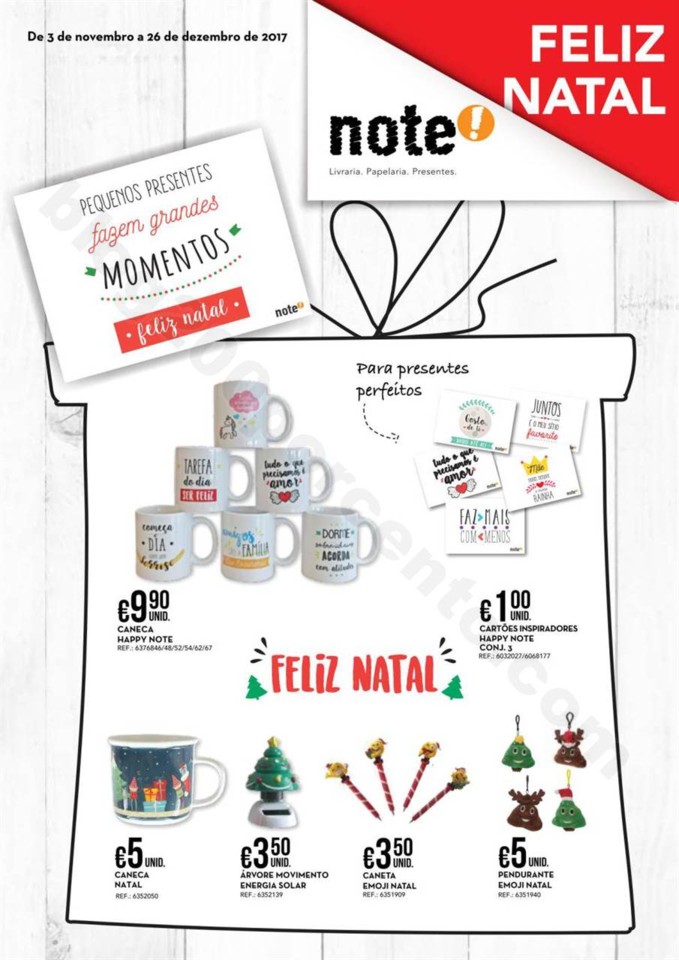 Antevisão Folheto NOTE Natal promoções de 3 nov
