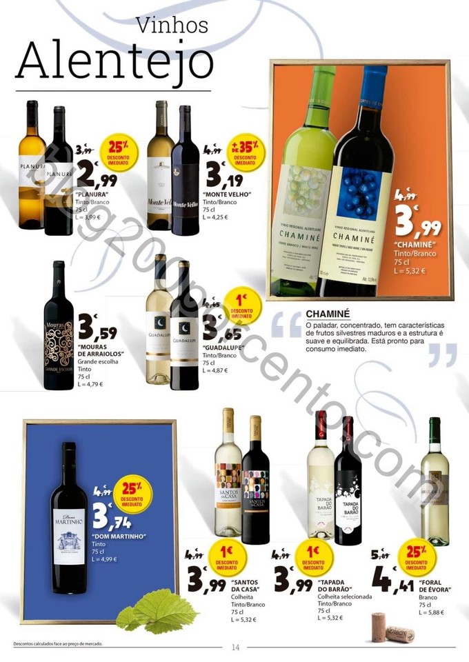 Antevisão Folheto E-LECLERC Vinhos promoções de