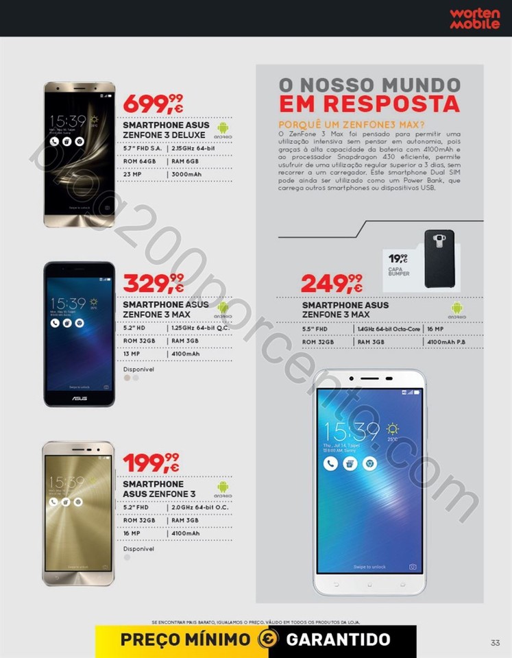 Antevisão Folheto WORTEN Mobile promoções de17 
