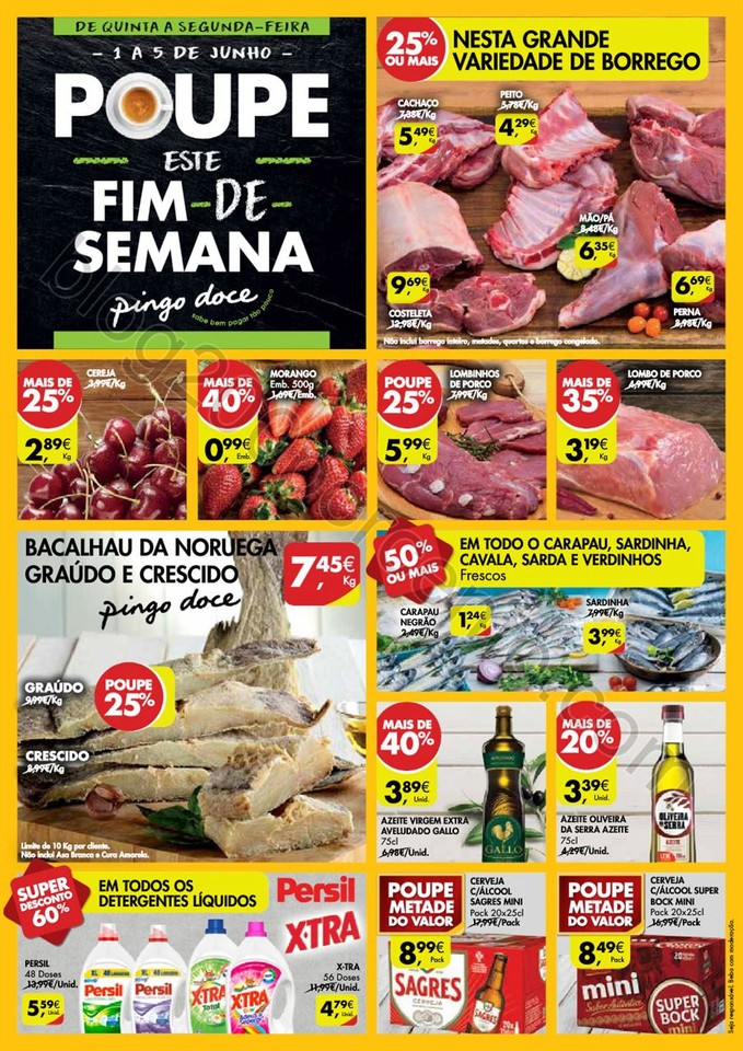 Antevisão Folheto PINGO DOCE Fim de semana promo