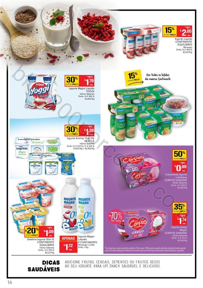 Antevisão Folheto CONTINENTE Alimentação Saudá