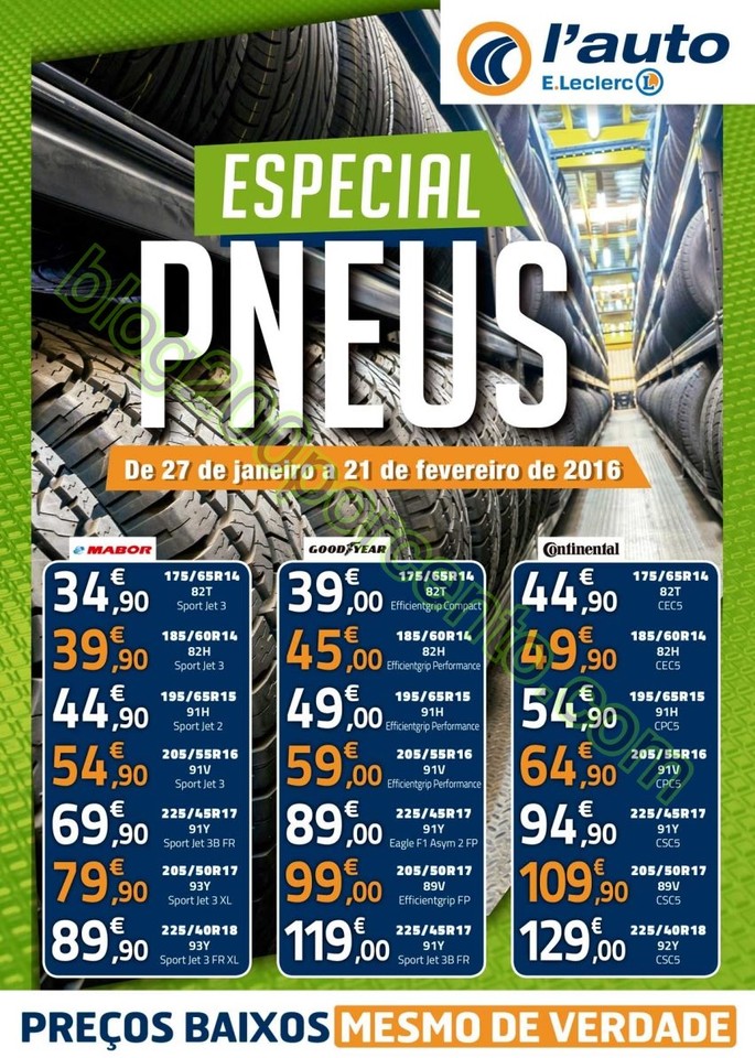 Antevisão Folheto E-LECLERC Auto promoções de 2