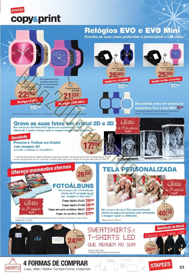 Antevisão Folheto STAPLES Natal promoções de 26