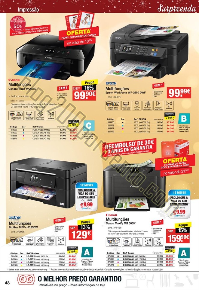 Antevisão Folheto STAPLES Natal promoções de 26