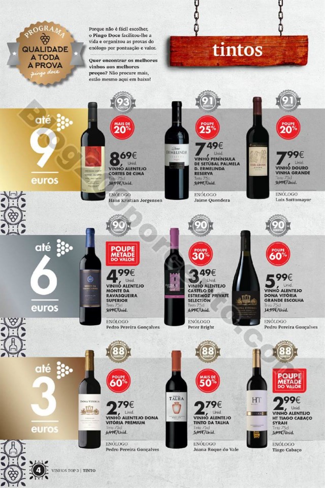 Antevisão Folheto PINGO DOCE Vinhos e Sabores Pro