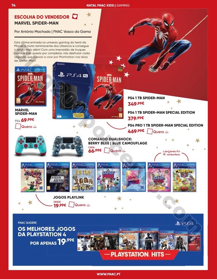 Antevisão Folheto FNAC Natal Kids Promoções de 