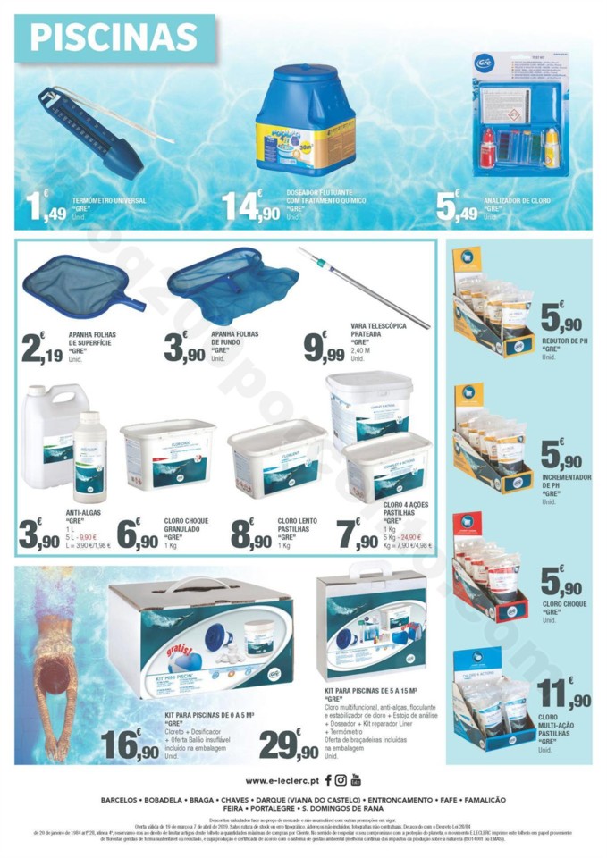 Antevisão Folheto E-LECLERC Promoções de 19 ama