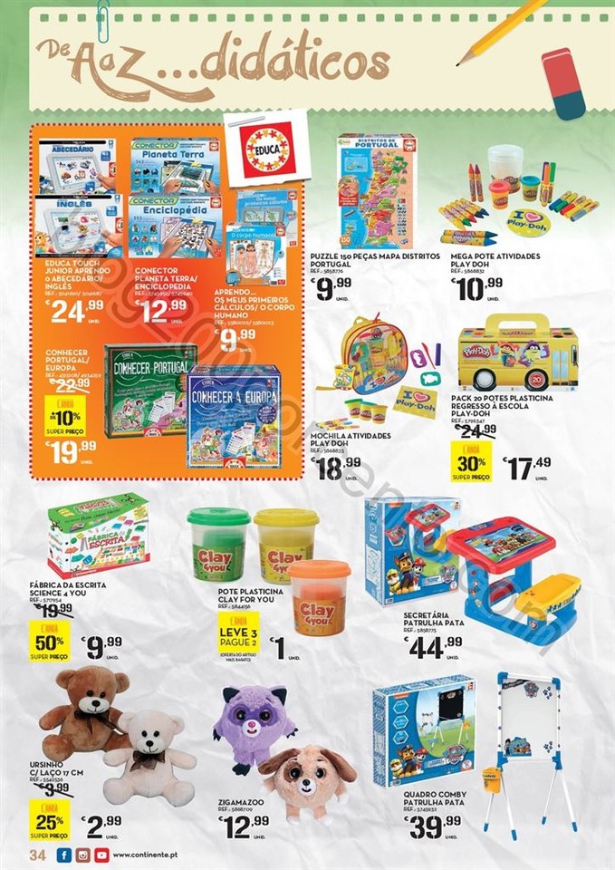 Antevisão Folheto CONTINENTE Regresso às aulas d