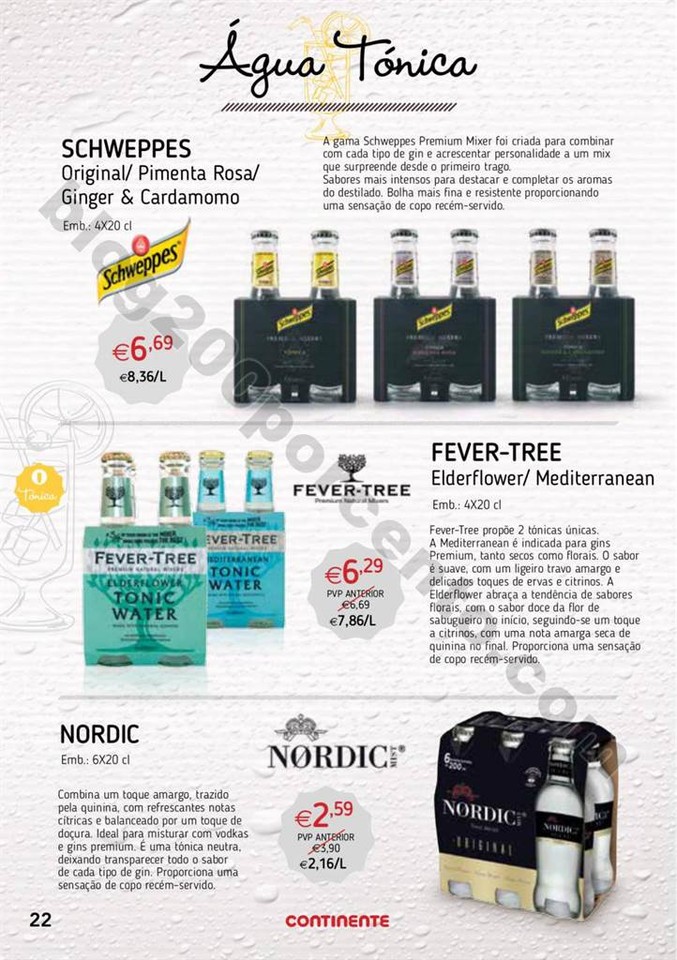 Antevisão Folheto CONTINENTE Cocktails de 25 julh