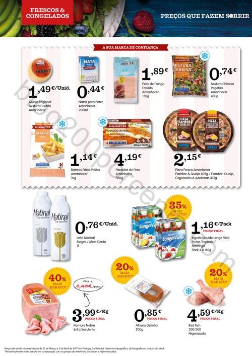 Antevisão Folheto AMANHECER Promoções de 21 mar