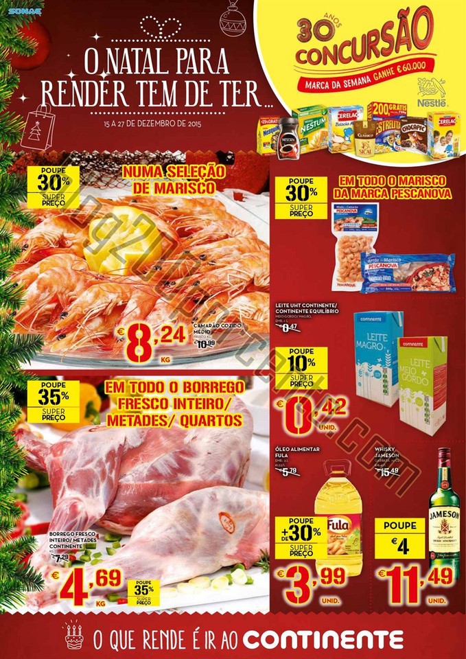Antevisão Folheto CONTINENTE Semana Natal Promoç