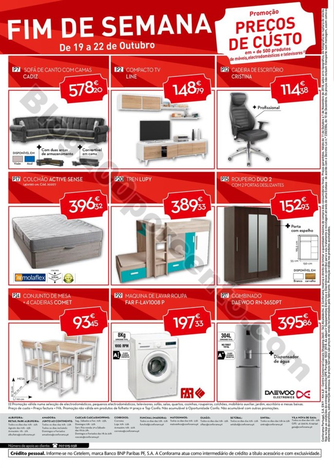 Antevisão Folheto CONFORAMA Promoções de 11 out