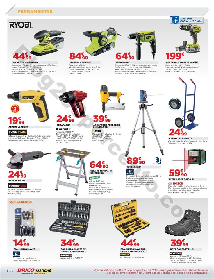 Antevisão Folheto BRICOMARCHÉ Promoções de 8 a